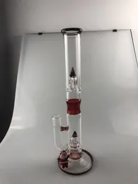 Cachimbos de água, bong, junta de 18 mm, 16 polegadas, vermelho