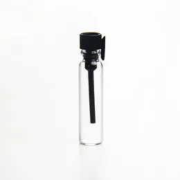 1ML Glass Perfume Essential Oil Vial Clear Mini Tube Travel Bottle DH9767