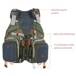 Adjustable Men Fly Fishing Vest Pack Multifunction Pockets Outdoor Mesh  Backpack Fish Accessory Bag 210923 From 45,31 €