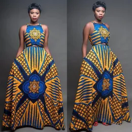 Odzież Etniczna 2021 Afryki Długie Suknie Dla Kobiet Ślub Boubou Bez Rękawów Dashiki Szaty Europejska Elegancka Robe Abaya Suknia