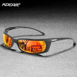Kdeam sport stil polariserade solglasögon män mode design utomhus resa super ljus glasögon ram skyddsglasögon h83