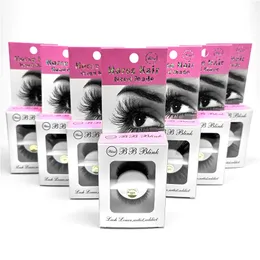 Eyelashes Horsehair Natural 3D Horsehairs False Eye Lashes Single Para z opakowaniem 7 Style Darmowy statek 10