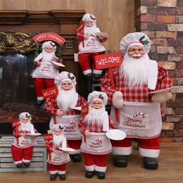 Boże Narodzenie Dekoracje Dla Domu Duży Santa Claus Doll Dzieci Xmas Rok Prezent Dekoruj Dekoracje Wedding Party Supplies 211018