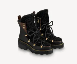 2021 Designer Beaubourg Ankle Botas Mulheres Moda Martin Boot Wool Inverno Botas de Couro Top Qualidade Com Caixa Tamanho EUR 35-42