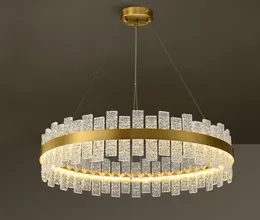 LED Postmodern Stainless Steel Gold Straight Designer Chandelier Lamps Lighting Lustre Suspension Luminaire Lampen For Dinning Room