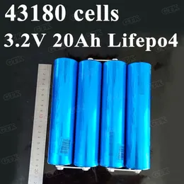 4PCS 3.2V 20AH LifePO4 43180 DIYのバッテリー12V 24V 36V EBIKE UPSパワーライトEVバッテリーパックカーモートモープ