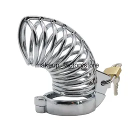 Massage 2020 Ny metallkukbur Male Chasity Device Penis Cage Male Chastity Cock Ring rostfritt stål bdsm bondage sexleksaker för människan