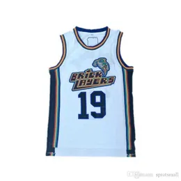 # 19 Aaliyah Bricklayers Jersey cosido 1996 MTV Rock N Jock Jersey Película Baloncesto Jersey Calidad superior Tamaño S-XXL