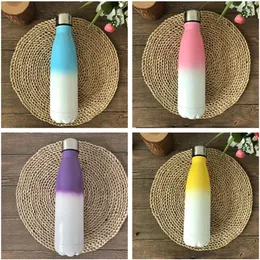 17oz Sublimation Ombre Tumblers 500ml Drinking Water Bottles For Sublimating Heat Transfer Stainless Steel Cups By Air A12
