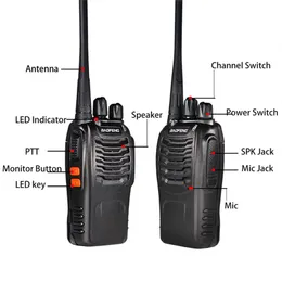 Baofeng BF-888S Portátil Handheld Walkie Talkie UHF 5W 400-470MHz BF888s Radio Handy Youpin