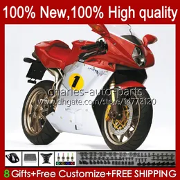 Zestaw Fairings dla MV Agusta F4 R312 750S 312R 750R 1000R 05 06 Bodywork 35NO.56 MA MV F4 750 1000 R CC S 1000cc 05-06 Towling 312 1078 S 2005 2006 Full Bodyred White Hot Hot