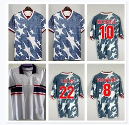 1994 Lalas Retro Soccer Jerseysアメリカ合衆国ハケスRamos Wegerle Balboa 22 Reyna Jones 1994 Home Away Camiseta Classic Football Shirts Kit Classic Vintage Jersey