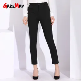 Siyah Artı Boyutu Harem Pantolon Kadın Gevşek Nedensel Bayanlar Kalem Pantolon Ayak Bileği Uzunluğu Yaz Pantalon Femme 210428