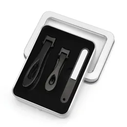 3 pçs / definir clippers de unhas cortador de aço inoxidável File manicure aparador para unhas grossas com caixa - tipo b