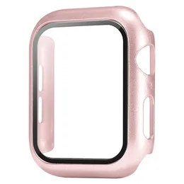 Smart Watch Cases Displayschutzfolie PC 360 Full Bumper Frame Matte Hard Cases Apple iWatch Series 7 6 5 4 3 SE 38MM 42MM 44MM 40MM 41mm 45mm Schutzhülle Mit Box
