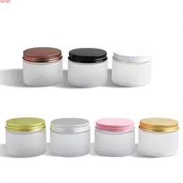 5oz Frost Empty Cosmetic Containers With Aluminium lids 150g Sample Cream Jars Packaging 20pcsgood