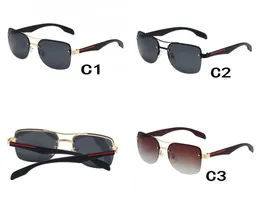 Mężczyźni Okulary Vintage Kobiety Marka Design Oculos De Sol PC + Metalowa Rama Sporty Okulary przeciwsłoneczne UV400 3 Kolory 10 sztuk