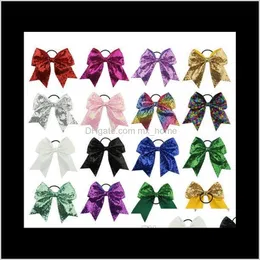 8 tums mode handgjorda bling cheer bows hårband för flicka barn barn boutique accessorie f6vc2 tillbehör scd84