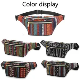 Fanny Pack Outdoor Sports Style Fashion Satchel Makeup Bag Travel Flera funktioner Hip Bum Bröstpåse med justerbar bälte band 5 färger GYL123