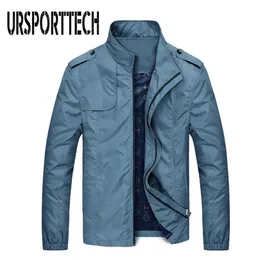 Ursportech Men's Jackets Primavera Outono Slim Slim Fit Mens Bombardeiro Masculino Casual Casual Casual Baseball Top 211214