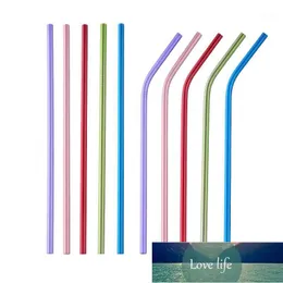 Drinking Straws Stainless Steel Colorful Straw With Silicone Tips And Cleaner Brush Kitchen Bar Accessories1 Factory price expert design Quality Latest Style