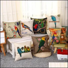 クッション/装飾的な枕ホームテキスタイルの庭のオウムの動物柄の枕カバーシートクッションERフェスティバルケースのための装飾的な枕
