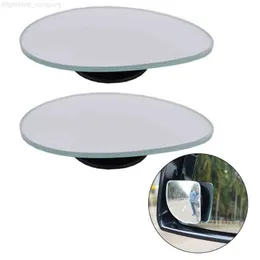 Car Rear View Blind Spot Reversing Frameless Wide Angle Adjustable Convex High Definition Parking Auxiliary Mirrors 2pcs
