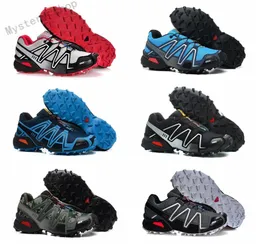 Salomon Speed Cross 3 4 2021 Speedcross 3 속도 신발 남자 워킹 ourdoor 크로스 신발 운동 하이킹 크기 US5-11.5 E1