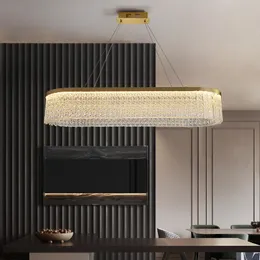 Nordic Led Pendant Lights Crystal Living room Lamp Gold Round Ceiling Indoor Hanging Lamps For Kitchen Bedroom lustre moderno