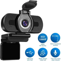 USB med mikrofon HD Cam Cover 1080p PC YouTube Video Computer Camera Web Cam Twitch Steam Streaming