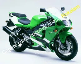 カワサキフェアリング忍者 ZX-7R 96-03 ZX 7R ZX7R 1996 97 98 99 00 01 02 2003 グリーンブラックシェルアフターマーケットキット