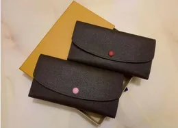 Purses Woods Walles Zipper Bag Kvinna Handväska Mode Korthållare Ficka Långa Kvinnor Tygkassar Ingen Box Dammsugare Designer Plånbok 60136 # JK