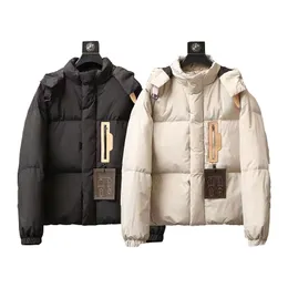 Berömd Luxury Mens Down Jacket Kanada North Winter Hooded L Coat Loose-passande bröd kostym Bekväm och varm jackor Män Kläder Vindskydd 44-50