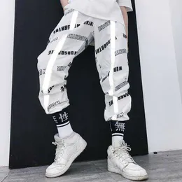 Serin Moda Blok Patchwork Harajuku Joggers Erkekler Hip Hop Harem Pantolon Erkek Rahat Streetwear Swag Track Pantolon Erkek Sweatpants X0615