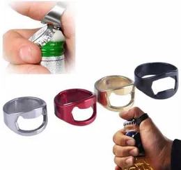Stainless Steel Finger Ring Beer Bottle Opener Cool Bar Party Kitchen Tools Metal Cap Openers