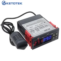 Digital Thermostat Hygrostat Temperature Humidity Controller AC 110V-220V DC12V Regulator Heating Cooling Control STC-3028 210719
