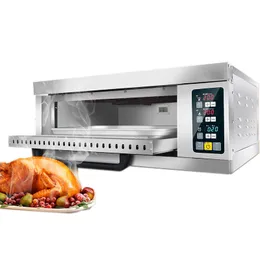 Electric Oven Commercial Large-Capacity Single Layer Oven Cake Pizza Bread Baking Machine Kitchen Equipment