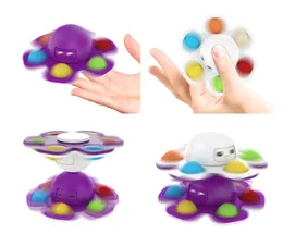 Seafood Fingertip Sensory Fidget Leksaker Fingers Spinner Push Bubble Venting Autism behöver ångest reliever leksak