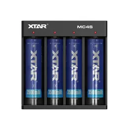 XTAR MC4S 3.7V バッテリー充電器タイプ C 入力 USB 充電器 18650 AAA 単三電池 10400-26650 1.2V NI-MH/CD 用