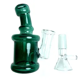 Mini Glass Bongs Hand Pipe Smoking Water Pipes Hookah 4 inch Shisha Oil Burner With 14mm Bowl Handmade Bong Hookahs