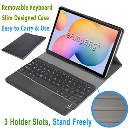 Caso com Touchpad Russo Keyboard Mouse para Samsung Galaxy Tab S6 Lite 10.4 S6 S4 S5E S7 11 10.5 T870 P615 T865 T835