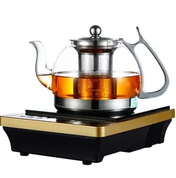 2021 new heat resistant glass teapot electromagnetic furnace multifunctional teaports Induction cooker