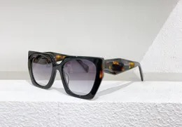 Wielokąt Kształt Cateye Okulary przeciwsłoneczne Czarny Hawana Szary Soczewki Gradientu Kobiety Moda Sun Glass Occhiali Da Sole UV400 Ochrona z pudełkiem
