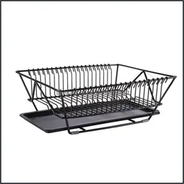 Kitchen Housekee Home Gardenkitchen Storage & Organization Tableware Drain Dish Rack Large Capacity Basket Mti-Purpose Drop Delivery 2021 9V