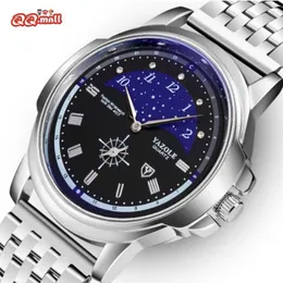 Yazole Nowy Moda Zegarek Mężczyźni Luksusowy Zegarek Zegarek Kwarcowy dla Mężczyzn Zegar Mężczyzna Wodoodporna Dorywczo Stali Watchband Montre Homme G1022