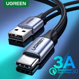 Tipo USB C cabo para Xiaomi Samsung S21 S20 USB C Cabo 3A Tipo de carregamento rápido C Telefone Carregador de telefone Cabo de fio USB
