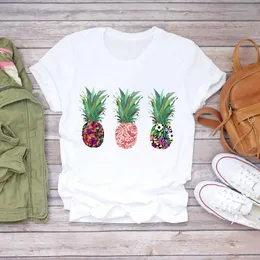 Women 2021 Summer Pineapple Funny 90s Womens Graphic Female Tee T-Shirt Cute Sweet Fruit Camisas T-shirts Top T Shirt Women's