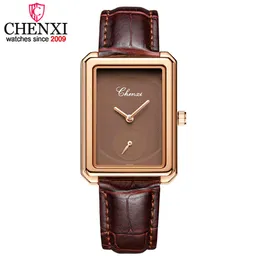 Chenxi Brand Lady Watches Women's Rectangular Dial Quartz Wrist Watches Simple Casual Watch for Woman Fashion Clock Female Gift Q0524