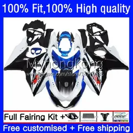 White blue blk Injection For SUZUKI GSXR 1000CC 1000 CC 2009 2010 2011 2012 2013 2015 2016 Body 28No.116 K9 GSXR-1000 GSX-R1000 09-16 GSXR1000 09 10 11 12 13 14 16 OEM Fairing