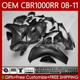 Injektionsform för Honda Body Silvery Grey CBR1000 CBR 1000 RR CC 08-11 Bodywork 60NO.174 CBR 1000RR 1000cc CBR1000RR 08 09 10 11 CBR-1000 2008 2009 2010 OEM FAIRING